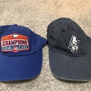 American Needle Chicago Cubs Champions Blue and Black Caps